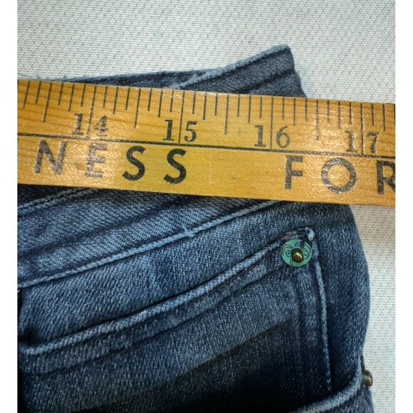 Chicos Platinum Womens Denim Regular Fit Straight Leg Jeans Size 1.5 Medium Pant - Picture 7 of 12